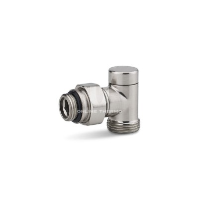 Узел нижнего подключения одинарный Varmega VMDV22-500415, 1/2"×3/4"EK НР, угловой, матовый никель Узел нижнего подключения одинарный Varmega VMDV22-500415, 1/2"×3/4"EK НР, угловой, матовый никель