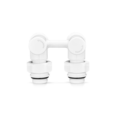 Узел нижнего подключения Varmega VMDV20-100415, 1/2"×3/4"EK НР, угловой, белый
