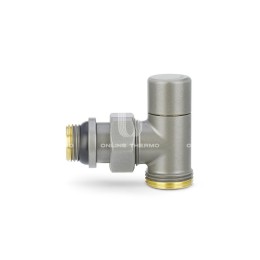 Запорный радиаторный клапан Varmega VMDV03-310415, 1/2"×3/4"ЕК НР, угловой, серый Запорный радиаторный клапан Varmega VMDV03-310415, 1/2"×3/4"ЕК НР, угловой, серый