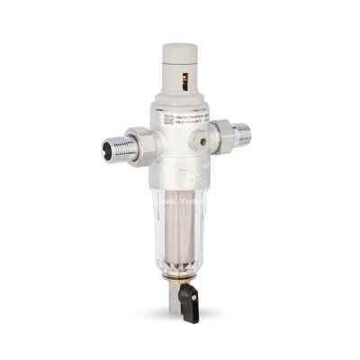 Комбинированный промывной фильтр Varmega VMPF01-C16042, 1/2" НР, для холодной воды, с редуктором давления - гарантия до 5 лет фото 2 Комбинированный промывной фильтр Varmega VMPF01-C16042, 1/2" НР, для холодной воды, с редуктором давления фото 2