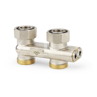 Узел нижнего подключения Varmega VMRV27-N01515, 3/4"EKх3/4"EK НР-ВР, прямой, перекрестный Узел нижнего подключения Varmega VMRV27-N01515, 3/4"EKх3/4"EK НР-ВР, прямой, перекрестный