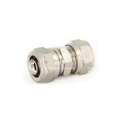 Муфта равносторонняя Uni-fitt 660N7700, 20 мм, никелированная, компрессионная Муфта равносторонняя Uni-fitt 660N7700, 20 мм, никелированная, компрессионная
