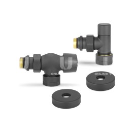Комплект термостатический с запорным клапаном Varmega №3 VMDV12-210415, 1/2" x 3/4"EK ВР-НР, осевой, черный Комплект термостатический с запорным клапаном Varmega №3 VMDV12-210415, 1/2" x 3/4"EK ВР-НР, осевой, черный