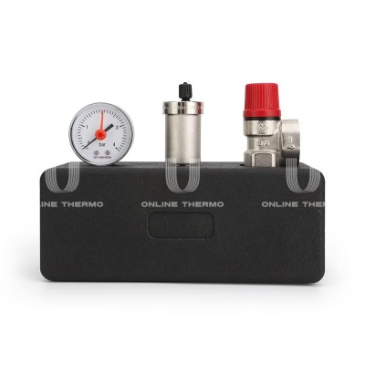 Группа безопасности котла Varmega VMSG06-M306030, 1", 3 бар, сталь, до 100 кВт, с термоизоляцией