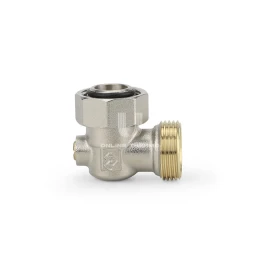 Узел нижнего подключения Varmega VMRV22-N01515, 3/4"EKх3/4"EK НР-ВР, угловой, одинарный раздельный, для двухтрубных систем Узел нижнего подключения Varmega VMRV22-N01515, 3/4"EKх3/4"EK НР-ВР, угловой, одинарный раздельный, для двухтрубных систем