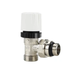 Термостатический клапан (терморегулятор) Varmega VMRV05-N10415, 1/2" x 3/4"EK НР, угловой, с самоупл. полусгоном, без преднастройки Термостатический клапан (терморегулятор) Varmega VMRV05-N10415, 1/2" x 3/4"EK НР, угловой, с самоупл. полусгоном, без преднастройки
