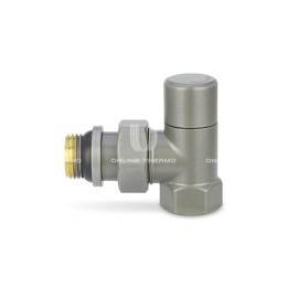 Запорный радиаторный клапан Varmega VMDV03-310404, 1/2" ВР-НР, угловой, серый Запорный радиаторный клапан Varmega VMDV03-310404, 1/2" ВР-НР, угловой, серый
