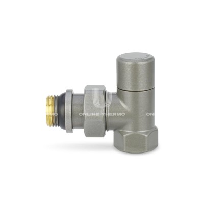 Запорный радиаторный клапан Varmega VMDV03-310404, 1/2" ВР-НР, угловой, серый Запорный радиаторный клапан Varmega VMDV03-310404, 1/2" ВР-НР, угловой, серый