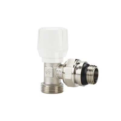 Радиаторный клапан (вентиль) ручной регулировки Varmega VMRV01-N10415, 1/2" x 3/4"EK НР, угловой, с самоуплотняющимся полусгоном