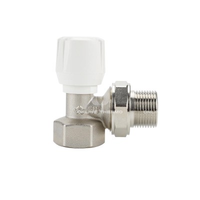 Радиаторный клапан (вентиль) ручной регулировки Varmega VMRV01-N00505, 3/4" ВР-НР, угловой