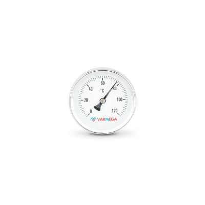 Купить Термометр биметаллический с погружной гильзой Varmega VMMT01-637504, диаметр 63 мм, длина гильзы 75 мм в магазине Mirkotlov.by (Мир Котлов) - отличное качество. Купить Термометр биметаллический с погружной гильзой Varmega VMMT01-637504, диаметр 63 мм, длина гильзы 75 мм