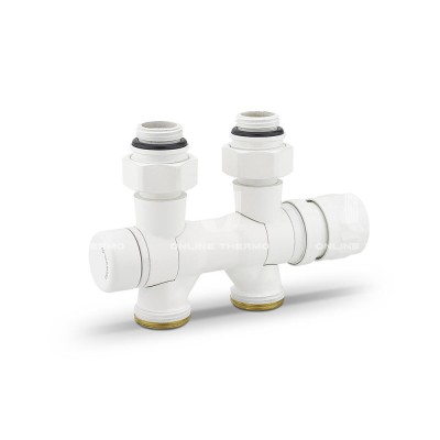 Узел нижнего подключения Varmega VMDV25-100415, 1/2"х3/4"EK, универсальный, белый Узел нижнего подключения Varmega VMDV25-100415, 1/2"х3/4"EK, универсальный, белый