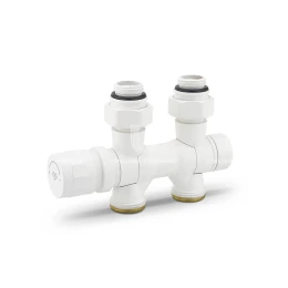 Узел нижнего подключения Varmega VMDV25-100415, 1/2"х3/4"EK, универсальный, белый Узел нижнего подключения Varmega VMDV25-100415, 1/2"х3/4"EK, универсальный, белый