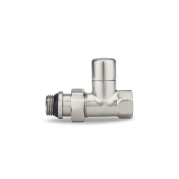 Запорный радиаторный клапан Varmega VMDV04-510404, 1/2" ВР-НР, прямой, матовый никель