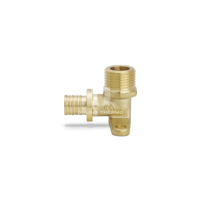 Угольник настенный (водорозетка) с наружной резьбой Varmega Slide-fit VM522001604, 16×1/2", с креплением, аксиальный Угольник настенный (водорозетка) с наружной резьбой Varmega Slide-fit VM522001604, 16×1/2", с креплением, аксиальный