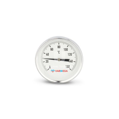 Купить Термометр биметаллический с погружной гильзой Varmega VMMT02-807504, диаметр 80 мм, длина гильзы 75 мм в магазине Mirkotlov.by (Мир Котлов) - отличное качество. Купить Термометр биметаллический с погружной гильзой Varmega VMMT02-807504, диаметр 80 мм, длина гильзы 75 мм
