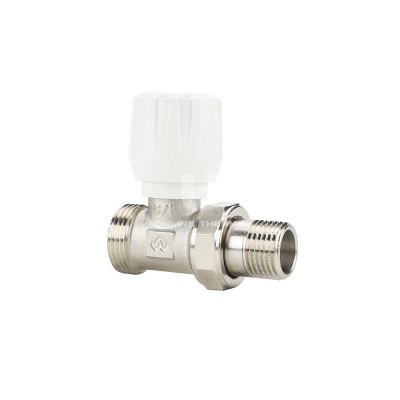 Радиаторный клапан (вентиль) ручной регулировки Varmega VMRV02-N00415, 1/2" x 3/4"EK НР, прямой