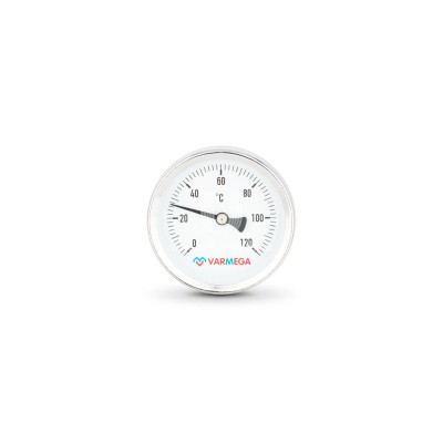 Купить Термометр биметаллический с погружной гильзой Varmega VMMT03-805004, диаметр 80 мм, длина гильзы 50 мм, болт в магазине Mirkotlov.by (Мир Котлов) - отличное качество. Купить Термометр биметаллический с погружной гильзой Varmega VMMT03-805004, диаметр 80 мм, длина гильзы 50 мм, болт