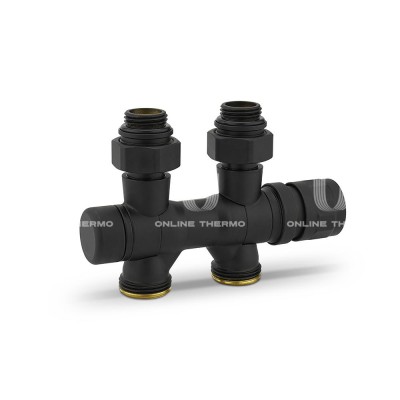 Узел нижнего подключения Varmega VMDV25-200415, 1/2"х3/4"EK, универсальный, черный Узел нижнего подключения Varmega VMDV25-200415, 1/2"х3/4"EK, универсальный, черный