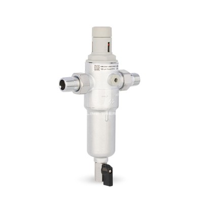 Комбинированный промывной фильтр Varmega VMPF02-C25042, 1/2" НР, для горячей и холодной воды, с редуктором давления - гарантия до 5 лет фото 2 Комбинированный промывной фильтр Varmega VMPF02-C25042, 1/2" НР, для горячей и холодной воды, с редуктором давления фото 2