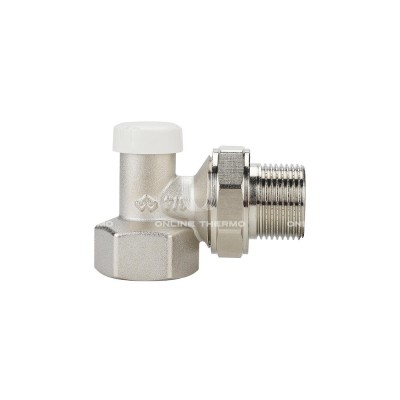 Запорный радиаторный клапан (вентиль) ручной регулировки Varmega VMRV03-N00505, 3/4" ВР-НР, угловой Запорный радиаторный клапан (вентиль) ручной регулировки Varmega VMRV03-N00505, 3/4" ВР-НР, угловой