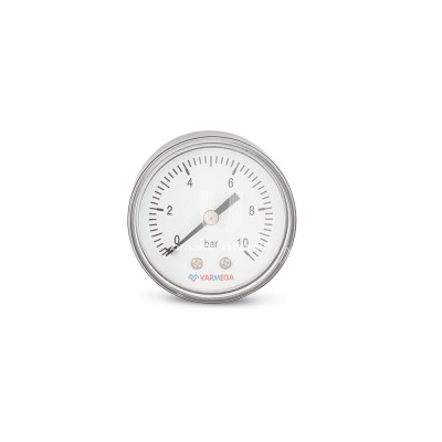 Купить Манометр аксиальный Varmega VMMT08-501002, диаметр 50 мм, 10 бар, 1/4" в магазине Mirkotlov.by (Мир Котлов) - отличное качество. Купить Манометр аксиальный Varmega VMMT08-501002, диаметр 50 мм, 10 бар, 1/4"