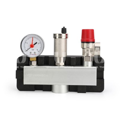 Группа безопасности котла Varmega VMSG05-M306030, 1", 3 бар, сталь, до 50 кВт, с термоизоляцией