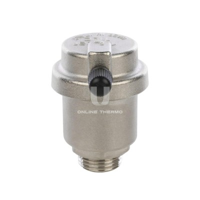 Автоматический воздухоотводчик Stout SVS-0012-000015 1/2", боковой выпуск, никелированный, с уплотнением O-ring фото 2