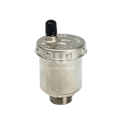 Купить Автоматический воздухоотводчик Stout SVS-0011-000015 1/2", вертикальный выпуск, никелированный, с уплотнением O-ring 