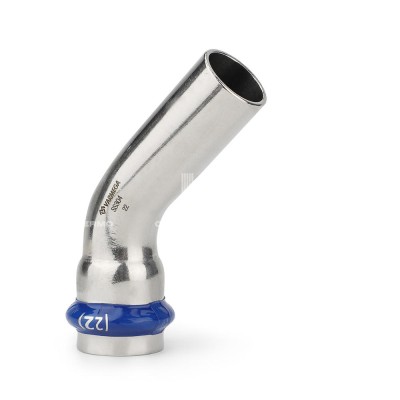 Угольник 45° однораструбный Varmega Inox Press VM713003535, 35×35a мм