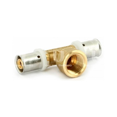 Тройник с внутренней резьбой Uni-fitt 707G8280, 26x1/2"x26, пресс-фитинг Тройник с внутренней резьбой Uni-fitt 707G8280, 26x1/2"x26, пресс-фитинг