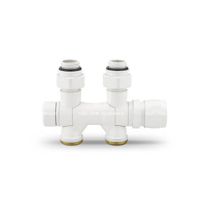 Узел нижнего подключения Varmega VMDV25-100415, 1/2"х3/4"EK, универсальный, белый Узел нижнего подключения Varmega VMDV25-100415, 1/2"х3/4"EK, универсальный, белый