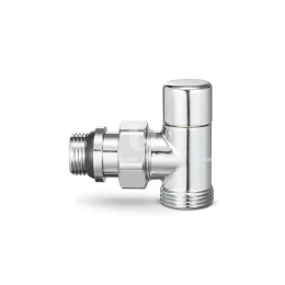 Радиаторный клапан ручной регулировки Varmega VMDV01-410415, 1/2"×3/4"ЕК НР, угловой, хромированный Радиаторный клапан ручной регулировки Varmega VMDV01-410415, 1/2"×3/4"ЕК НР, угловой, хромированный