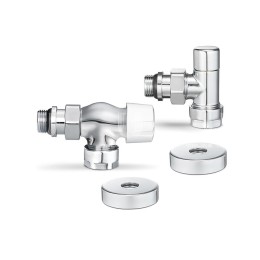 Комплект термостатический с запорным клапаном Varmega №3 VMDV12-410415, 1/2" x 3/4"EK ВР-НР, осевой, хром Комплект термостатический с запорным клапаном Varmega №3 VMDV12-410415, 1/2" x 3/4"EK ВР-НР, осевой, хром