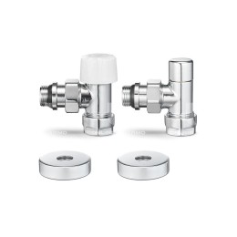 Комплект термостатический с запорным клапаном Varmega №1 VMDV10-410415, 1/2" x 3/4"EK ВР-НР, угловой, хром Комплект термостатический с запорным клапаном Varmega №1 VMDV10-410415, 1/2" x 3/4"EK ВР-НР, угловой, хром