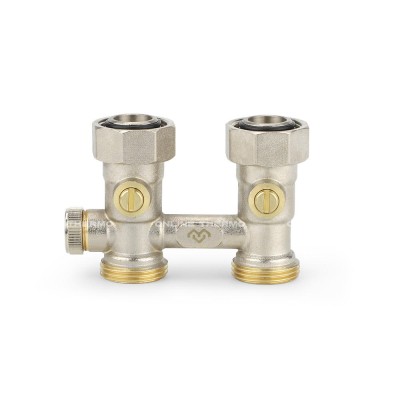 Узел нижнего подключения Varmega VMRV25-N01515, 3/4"EKх3/4"EK НР-ВР, прямой, для однотрубных систем Узел нижнего подключения Varmega VMRV25-N01515, 3/4"EKх3/4"EK НР-ВР, прямой, для однотрубных систем