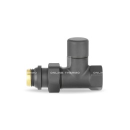 Запорный радиаторный клапан Varmega VMDV04-210404, 1/2" ВР-НР, прямой, черный Запорный радиаторный клапан Varmega VMDV04-210404, 1/2" ВР-НР, прямой, черный