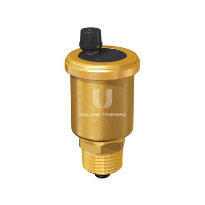 Купить Автоматический воздухоотводчик Flamco Flovent 27722, 1/2", вертикальный выпуск, с отсечным клапаном 