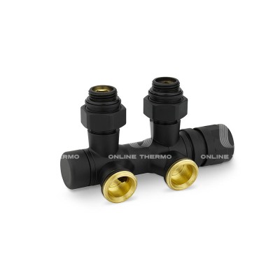 Узел нижнего подключения Varmega VMDV25-200415, 1/2"х3/4"EK, универсальный, черный Узел нижнего подключения Varmega VMDV25-200415, 1/2"х3/4"EK, универсальный, черный