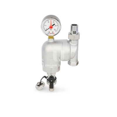 Купить Cетчатый промывной поворотный фильтр Varmega VMSF03-C25041, 1/2" ВР с разъемным соединением, хромированный в магазине Mirkotlov.by (Мир Котлов) - отличное качество. Купить Cетчатый промывной поворотный фильтр Varmega VMSF03-C25041, 1/2" ВР с разъемным соединением, хромированный
