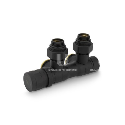 Узел нижнего подключения Varmega VMDV25-200415, 1/2"х3/4"EK, универсальный, черный Узел нижнего подключения Varmega VMDV25-200415, 1/2"х3/4"EK, универсальный, черный