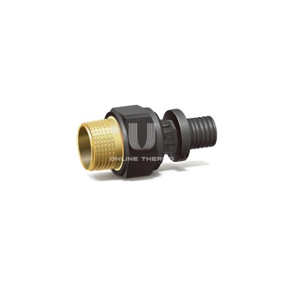 Муфта переходная (переходник) с наружной резьбой Varmega Slide-fit VM51201, 16х1/2", комбинированная, аксиальная