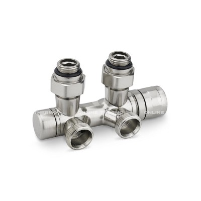 Узел нижнего подключения Varmega VMDV25-500415, 1/2"х3/4"EK, универсальный, матовый никель Узел нижнего подключения Varmega VMDV25-500415, 1/2"х3/4"EK, универсальный, матовый никель