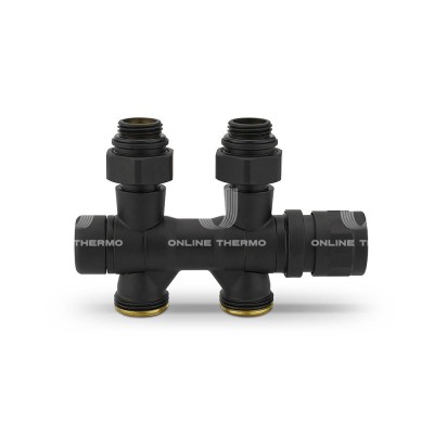 Узел нижнего подключения Varmega VMDV25-200415, 1/2"х3/4"EK, универсальный, черный Узел нижнего подключения Varmega VMDV25-200415, 1/2"х3/4"EK, универсальный, черный
