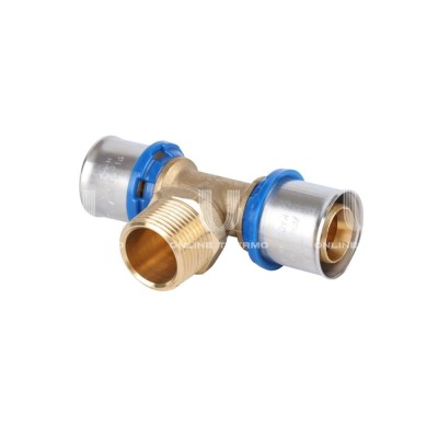 Тройник с наружной резьбой APE ARL2004303, 26х3/4"х26, пресс-фитинг