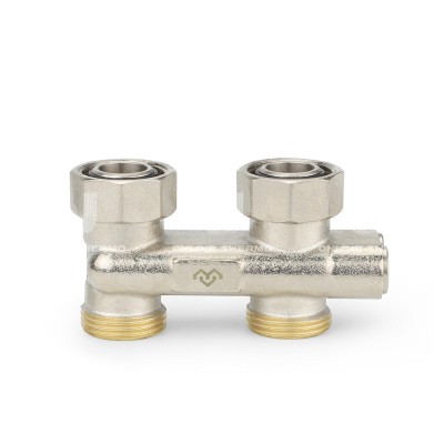 Узел нижнего подключения Varmega VMRV27-N01515, 3/4"EKх3/4"EK НР-ВР, прямой, перекрестный Узел нижнего подключения Varmega VMRV27-N01515, 3/4"EKх3/4"EK НР-ВР, прямой, перекрестный