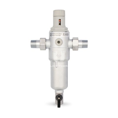 Купить Комбинированный промывной фильтр Varmega VMPF02-C25042, 1/2" НР, для горячей и холодной воды, с редуктором давления в магазине Mirkotlov.by (Мир Котлов) - отличное качество. Купить Комбинированный промывной фильтр Varmega VMPF02-C25042, 1/2" НР, для горячей и холодной воды, с редуктором давления