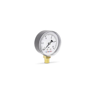 Манометр радиальный Varmega VMMT10-631002, диаметр 63 мм, 10 бар, 1/4" - гарантия до 5 лет фото 2 Манометр радиальный Varmega VMMT10-631002, диаметр 63 мм, 10 бар, 1/4" фото 2