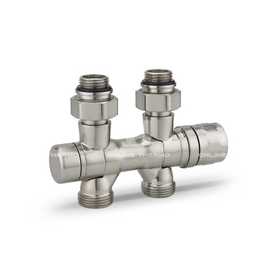 Узел нижнего подключения Varmega VMDV25-500415, 1/2"х3/4"EK, универсальный, матовый никель Узел нижнего подключения Varmega VMDV25-500415, 1/2"х3/4"EK, универсальный, матовый никель