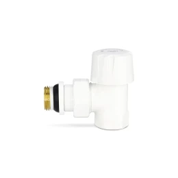 Термостатический клапан (терморегулятор) Varmega VMDV05-110404, 1/2" ВР-НР, угловой, белый Термостатический клапан (терморегулятор) Varmega VMDV05-110404, 1/2" ВР-НР, угловой, белый